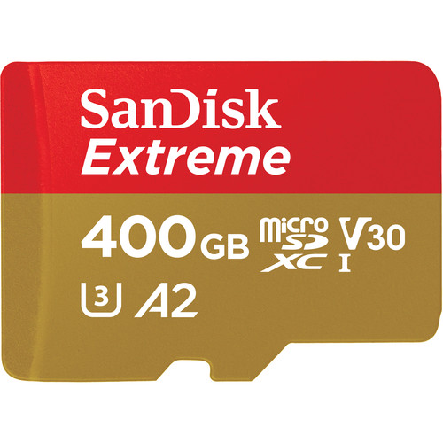 Micro SDHC Extreme 400GB (160mb/s) A2 C10 V30 UHS-I U4